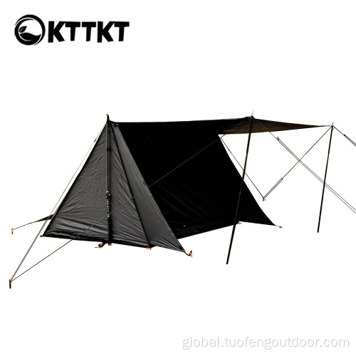 2kg black outdoor camping Triangular tent